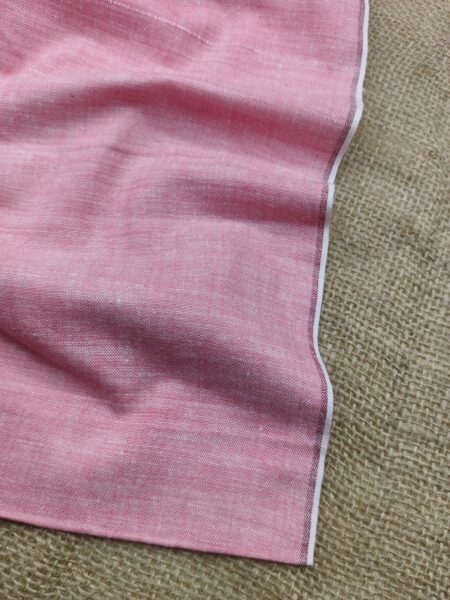 Handspun & Handwoven Cotton Lite Red Colour Fabric