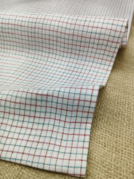 Handwoven Cotton Check Fabric CHK7