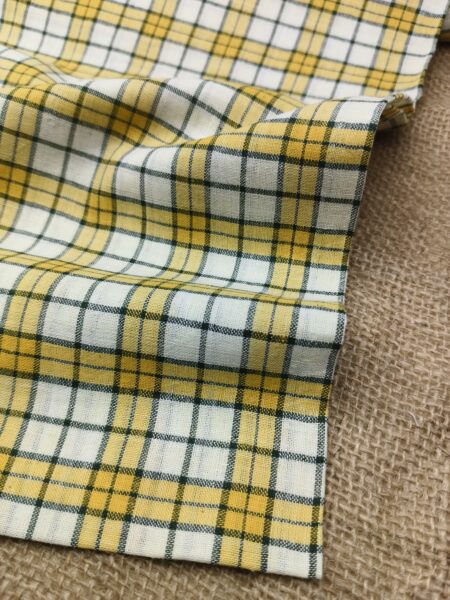 Handwoven Cotton Check Fabric CHK25