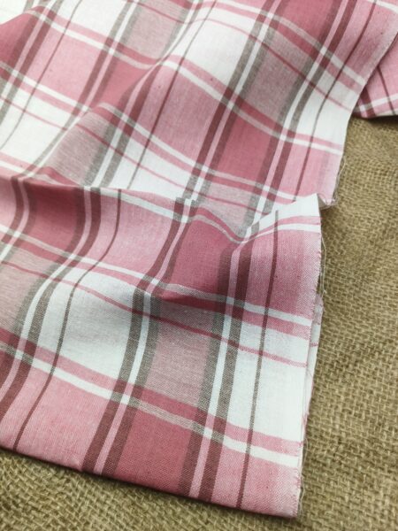 Handwoven Cotton Check Fabric CHK-10